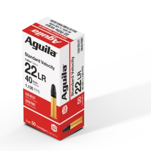 Per Round – ** Aguila Standard Velocity .22 LR Subsonic 40 Grain - 50 Rounds per Box (40 Boxes per Case)

** 640420001050