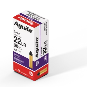 AGUILA 22LR Colibri 20gr Rimfire Ammo - 50 Rounds per Box 640420001265