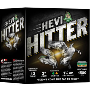 ** HEVI-SHOT HEVI-HITTER 12GA 3" 1/4oz BB Tungsten/Steel Shot Rounds per Box, 10 Boxes per Case ** 604544702378