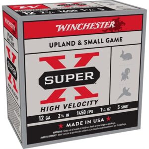 ** SUPER-X 12 Gauge 2/4" Shotgun Shells/4 oz #5 Shot Rounds per Box ** 020892027671