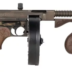 THOMPS BONNIE & CLYDE 1927A-1 DELUXE 45ACP RFL ENGRAVED WALNUT 20RD STICK/50RD DRUM