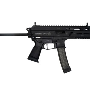 Grand Power Stribog SP9A3 Pistol - 9mm, 8" Threaded Barrel, 30-Round Capacity, Black, PDW Brace with Tailhook 850003223124