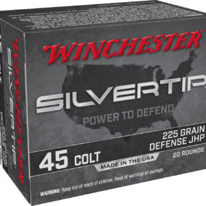 ** Winchester Silvertip .45 Colt 225gr Jacketed Hollow Point Ammo - 20 Rounds per Box, 10 Boxes per Case

** 020892231627