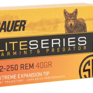 Sig Sauer Elite Varmint & Predator .22-250 Rem 40gr Extreme Expansion Tip Ammo - 20 Rounds per Box 798681673018