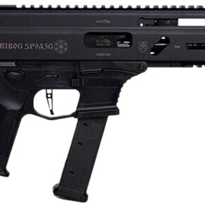 Grand Power Stribog SP9A3G 9mm Luger Rifle - 16" Black Barrel, Black Receiver, Polymer Stock & Grip 810091156025