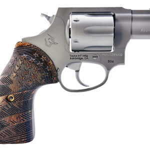 Taurus 856 2" Revolver - 6-Shot, Matte Stainless Steel, Polished Cylinder, Custom Wood Grip, Transfer Bar Safety, Exposed Hammer 725327943785