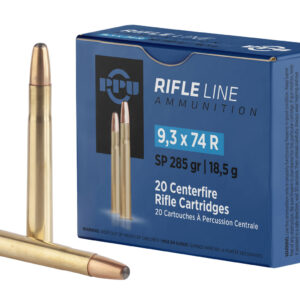 PPU 9.3mmx74R 285gr Soft Point Rifle Ammo - 20 Rounds per Box 8605003812982