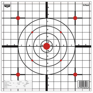 Birchwood Casey 37213 EZE-Scorer  12" Bullseye Paper Hanging Black/White 13 Per Pkg