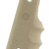 Hogue 45003 OverMolded Grip Cobblestone Desert Tan Rubber with  Finger Grooves for 1911 Governement