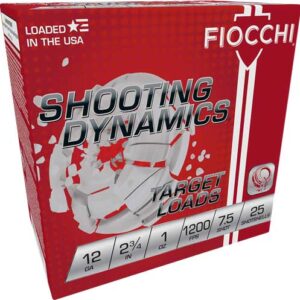FIOCCHI 12GA 2.75" 1OZ #7.5FPS 250RD CASE LOT 762344853215