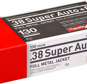 AGUILA AMMUNITION.38 Super Auto Handgun Ammunition 130GR FMJ 50 Rounds - FAST SHIPPING-NO CREDIT CARD FEES