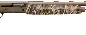Browning Silver Field 12GA Semi-Automatic Shotgun - 3.5" Chamber, 26" Barrel, FDE/MO-SG Habitat 023614743255