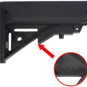 J&E 3RD GEN ARMORY SOPMOD - AR15 BUTTSTOCK BLACK