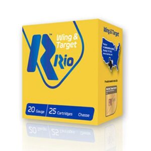 ** Rio Wing & Target 20 Gauge Shotshells/4", 7/8 oz, 1250 fps, #7.5 Rounds ** 8435101612043