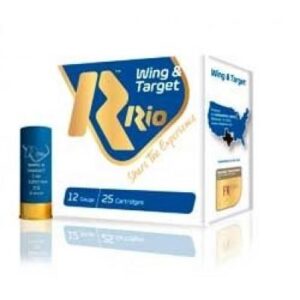 ** Rio Wing & Target 12ga Shotshells/4" 1oz 1250 fps #7.5 Rounds ** 8435101618830