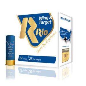 ** Rio Wing & Target 12ga Shotshellsoz, 2/4", 1250 fps, #8 Rounds ** 8435101637220