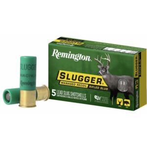 ** Remington Slugger Managed-Recoil 12 Gauge Rifled Slugs 3/4" 1 oz, 1200 fps (5 Rounds) ** 047700336206