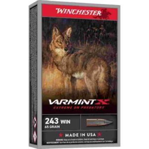 Winchester Varmint X .243 Win 65gr PT Rifle Ammunition - 20 Rounds 020892233317