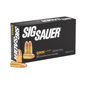 ** SIG Elite Performance 9mm Luger Handgun Ammunition - 115 Grain FMJ - 50 Rounds

** 798681516889