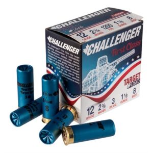 Challenger 12GA 2-3/4" #8 Shot ammunition, 1-1/8 oz, 1200 FPS