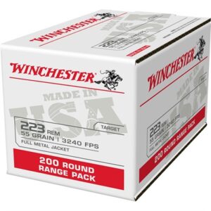 223 Remington 55gr Full Metal Jacket Ammunition - 200 Rounds 020892225022