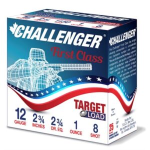 Challenger Ammo 12 Gauge 2-3/4" #8 Shot - 250 Rounds Case