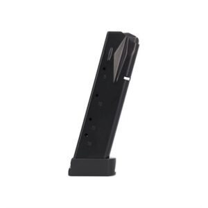 P226 9MM LUGER 20-RD STEEL MAGAZINE W/BLACK BASEPAD BLACK