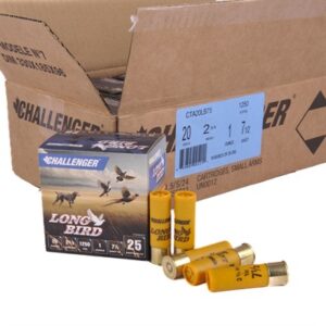 Challenger Ammo Long Bird 20 Gauge 2-3/4" 1oz #7.5 shotgun shells