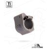 AR-15 SOLID TITANIUM ADJUSTABLE GAS BLOCK .625'' GRAY