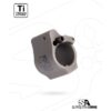AR-15 SOLID TITANIUM ADJUSTABLE GAS BLOCK .875'' GRAY
