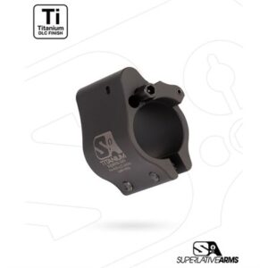AR-15 CLAMP ON TITANIUM ADJUSTABLE GAS BLOCK .875'' BLACK