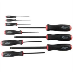 BONDHUS 9-PIECE METRIC HEX SCREWDRIVER SET - 1.5MM-10MM
