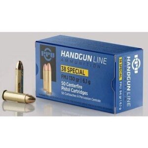 PPU .38 Special Handgun Ammunition 130GR 50 Rounds