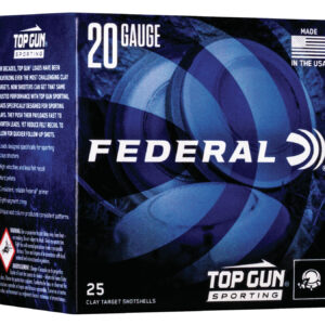 ** Federal Top Gun 20 Gauge Shotshells" | 7/8 oz | 7.5 Shot | 25 Rounds per Box ** 604544646498