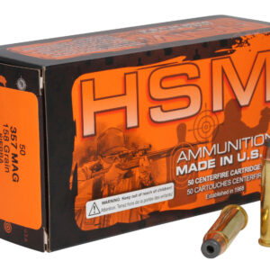** HSM Pro Pistol Hunter .357 Magnum 158 gr Jacketed Hollow Point - 50 Rounds per Box, 10 Boxes per Case

** 810742023614