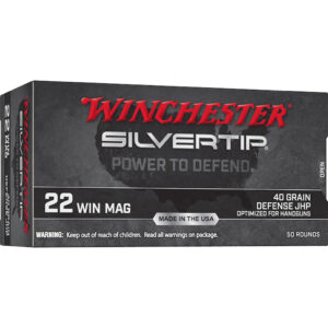 Winchester Silvertip .22 Win. Mag. 40gr JHP Rimfire Ammo 50rd box