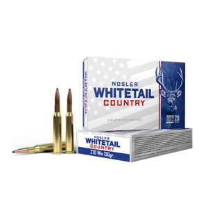 Nosler Whitetail Country .270 Win 130gr Spitzer Boat Tail - 20 Rounds Per Box, 10 Boxes Per Case 054041401104