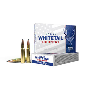 Nosler Whitetail Country .308 Win 165gr Spitzer Boat Tail Ammo - 20 Rounds per Box 054041401203