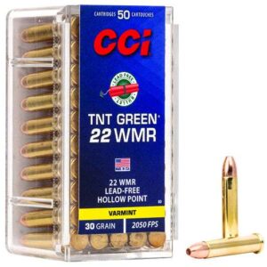 Per Round – ** CCI 22MAG TNT Green Lead-Free Hollow Point Ammunition

** 076683000606