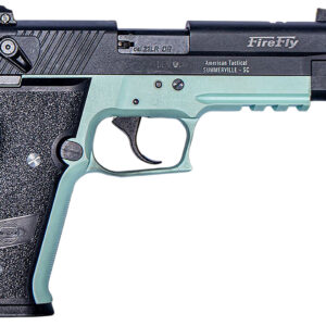 GSG GERG2213TFFMA FireFly  22 LR 13+1 4.90" Black Threaded Barrel, Aluminum Serrated Slide, Mint Aluminum Frame w/Picatinny Rail, Textured Grip