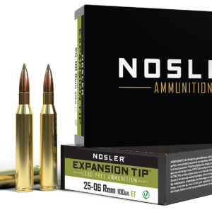 Nosler E-Tip Lead-Free 25-06 Remington 100 Grain - 20 Rounds per Box 054041402385