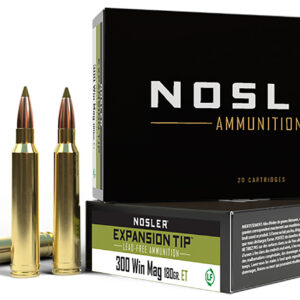 Nosler E-Tip 300 Win Mag 180gr Lead-Free Ammo - 20 Rounds per Box 054041400381