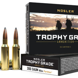 Nosler Trophy Grade .300 Rem SAUM 165gr Spitzer Partition - 20 Rounds per Box 054041600613