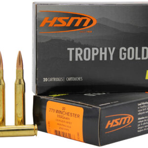 HSM Trophy Gold Extended Range .270 Win 150 gr Berger VLD Match Ammo - 20 Rounds per Box 837306005473