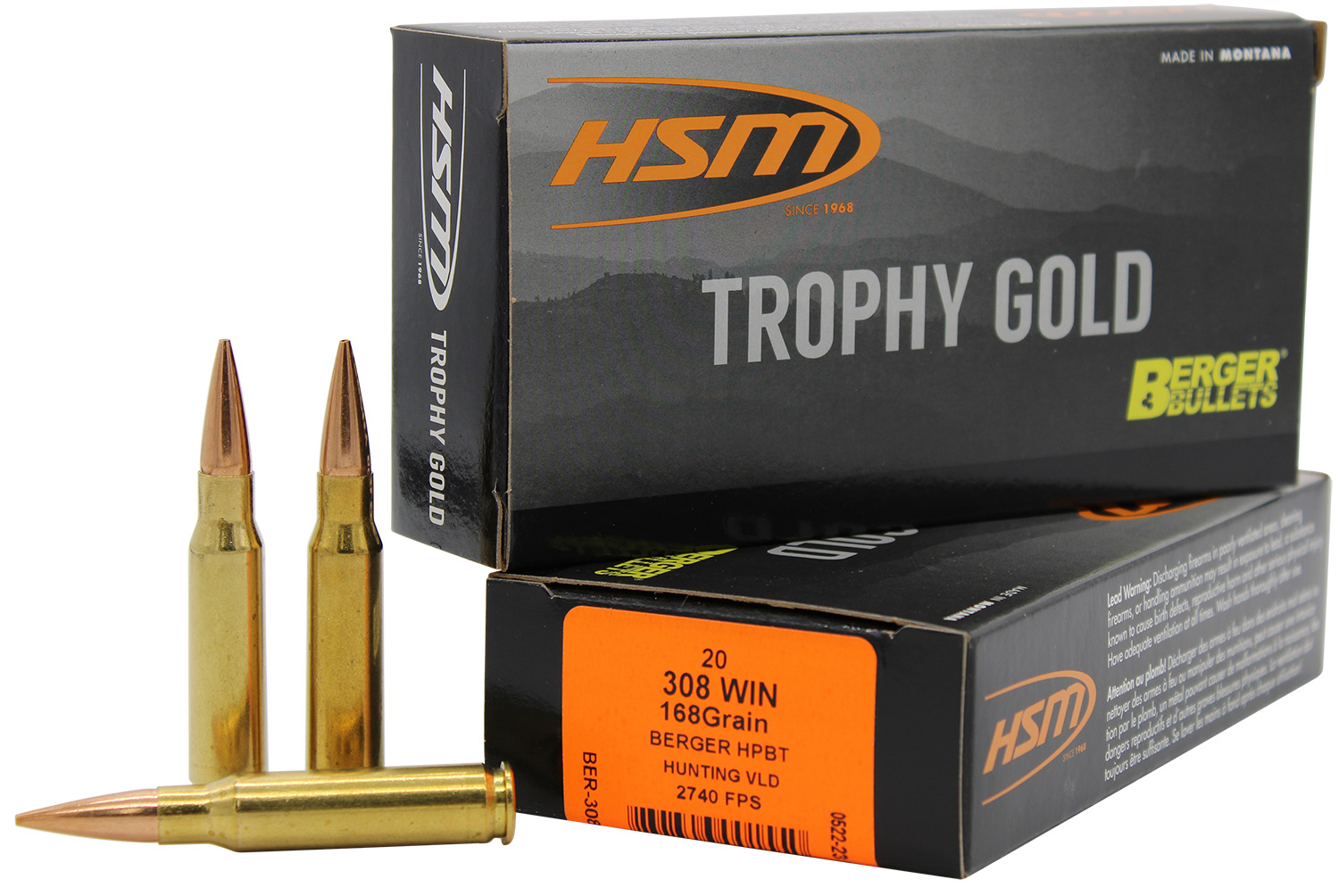 HSM .308 Winchester 168gr – 20rd