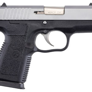 Kahr Arms CM4543 CM45  45 ACP 5+1 3.30" Serrated Steel Barrel, Matte Stainless Serrated Steel Slide, Black Polymer Frame, Black Textured Polymer Grip, No Safety, Right Hand