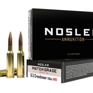 Nosler Match Grade 6.5 Creedmoor 140gr Custom Competition Hollow Point Boat Tail - 20 Rounds per Box 054041434553