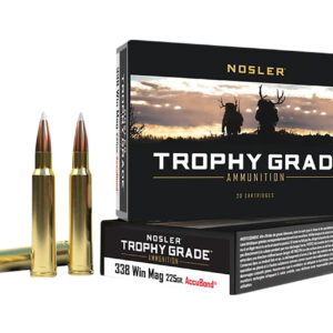 Nosler Trophy Grade .338 Win Mag 225gr AccuBond - 20 Rounds per Box 054041600743