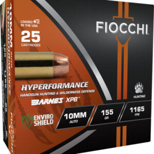 FIOCCHI 10MM 155GR XPB Jacketed Hollow Point Ammo - 25 Rounds per Box, 8 Boxes per Case**

** 762344713427