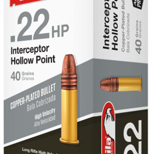 Per Round – ** Aguila Interceptor .22LR 40 Grain Lead Hollow Point - 1000 Round Case

** 640420013213